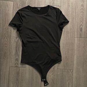 Black Short Sleeve Bodysuit